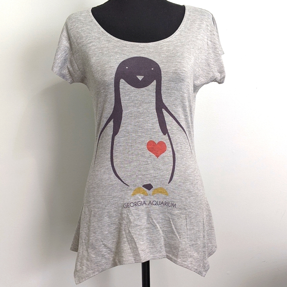 Georgia Aquarium Penguin ladies fit t-shirt